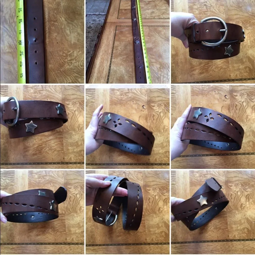 SILVER STAR Stud Diamond Punch-out Belt!